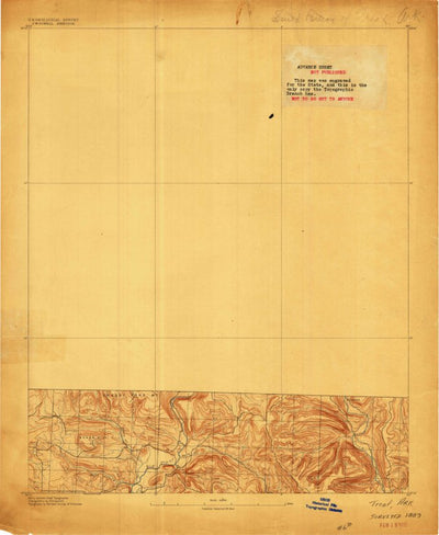 United States Geological Survey Treat, AR (1889, 62500-Scale) digital map
