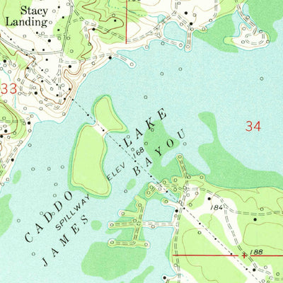 United States Geological Survey Trees, LA-TX (1962, 24000-Scale) digital map