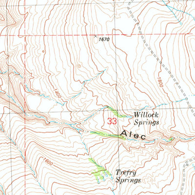 United States Geological Survey Trefry Canyon, WA (1980, 24000-Scale) digital map