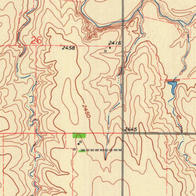 United States Geological Survey Trego Center, KS (1960, 24000-Scale) digital map
