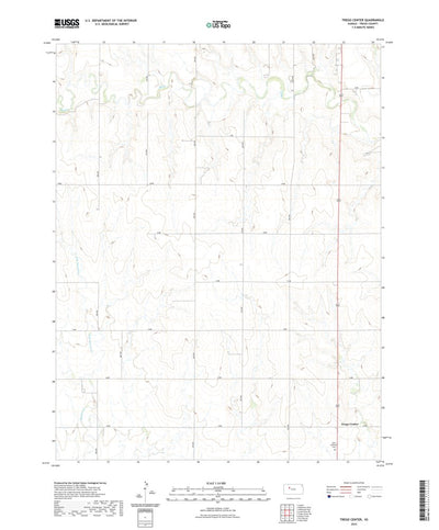 United States Geological Survey Trego Center, KS (2022, 24000-Scale) digital map