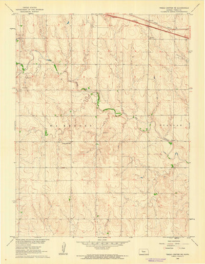 United States Geological Survey Trego Center NE, KS (1960, 24000-Scale) digital map