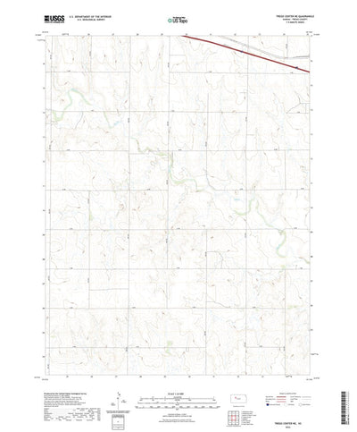 United States Geological Survey Trego Center NE, KS (2022, 24000-Scale) digital map