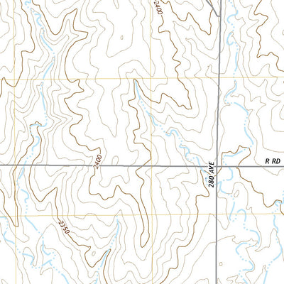 United States Geological Survey Trego Center NE, KS (2022, 24000-Scale) digital map