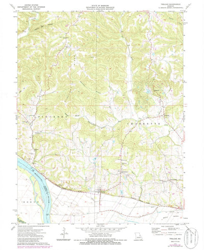 United States Geological Survey Treloar, MO (1973, 24000-Scale) digital map