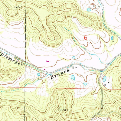 United States Geological Survey Treloar, MO (1973, 24000-Scale) digital map