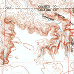 United States Geological Survey Tremain, WY-NE (1960, 24000-Scale) digital map