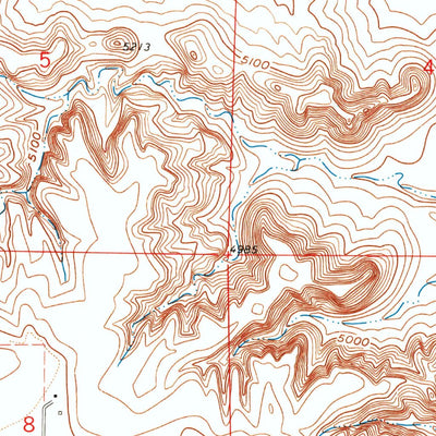 United States Geological Survey Tremain, WY-NE (1960, 24000-Scale) digital map