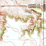 United States Geological Survey Tremain, WY-NE (1990, 24000-Scale) digital map