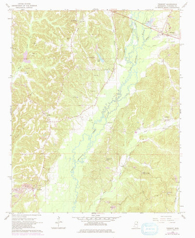 United States Geological Survey Tremont, MS (1966, 24000-Scale) digital map