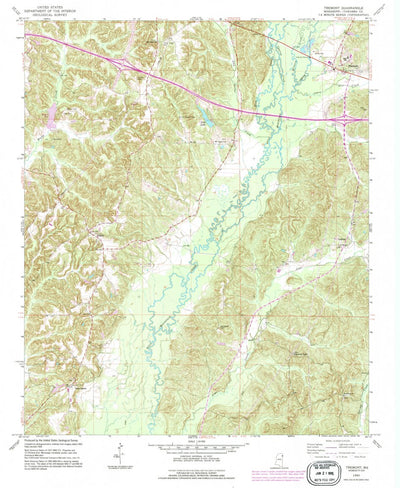 United States Geological Survey Tremont, MS (1992, 24000-Scale) digital map