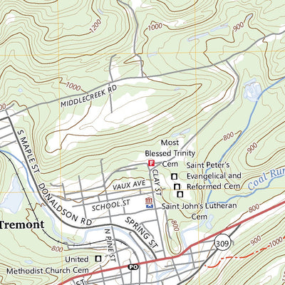 United States Geological Survey Tremont, PA (2023, 24000-Scale) digital map
