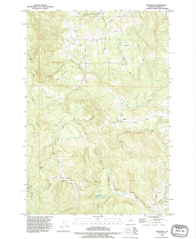United States Geological Survey Trenholm, OR (1990, 24000-Scale) digital map