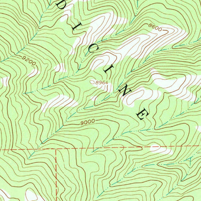United States Geological Survey Trent Creek, WY-CO (1961, 24000-Scale) digital map