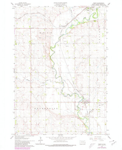 United States Geological Survey Trent, SD (1963, 24000-Scale) digital map