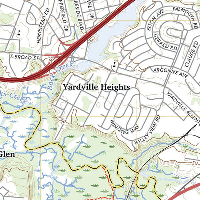 United States Geological Survey Trenton East, NJ (2023, 24000-Scale) digital map