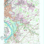 United States Geological Survey Trenton East, NJ-PA (1957, 24000-Scale) digital map