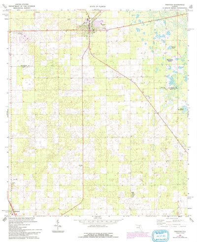 United States Geological Survey Trenton, FL (1968, 24000-Scale) digital map