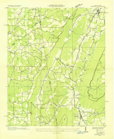 United States Geological Survey Trenton, GA-AL (1936, 24000-Scale) digital map