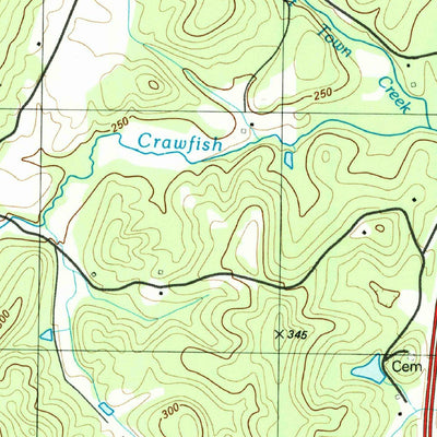 United States Geological Survey Trenton, GA-AL (1982, 24000-Scale) digital map
