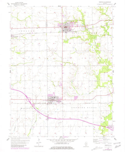 United States Geological Survey Trenton, IL (1957, 24000-Scale) digital map