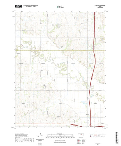 United States Geological Survey Trenton, KS (2022, 24000-Scale) digital map