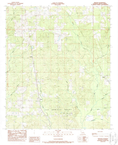 United States Geological Survey Trenton, LA (1989, 24000-Scale) digital map