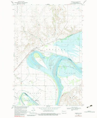 United States Geological Survey Trenton, ND (1969, 24000-Scale) digital map