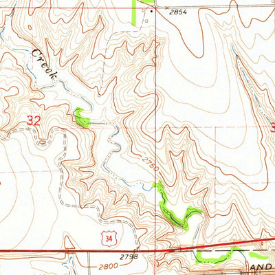 United States Geological Survey Trenton, NE (1962, 24000-Scale) digital map