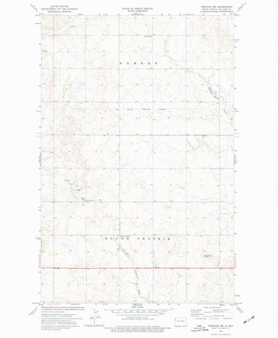 United States Geological Survey Trenton NW, ND (1974, 24000-Scale) digital map
