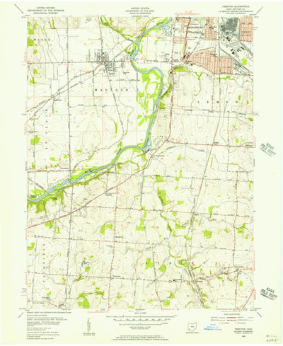 United States Geological Survey Trenton, OH (1955, 24000-Scale) digital map