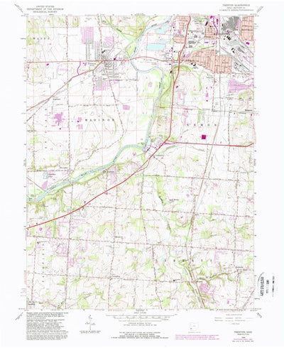 United States Geological Survey Trenton, OH (1966, 24000-Scale) digital map