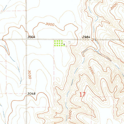 United States Geological Survey Trenton SW, NE-KS (1962, 24000-Scale) digital map