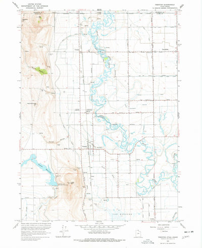 United States Geological Survey Trenton, UT-ID (1964, 24000-Scale) digital map