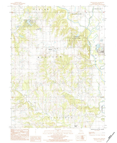 United States Geological Survey Trenton West, MO (1984, 24000-Scale) digital map