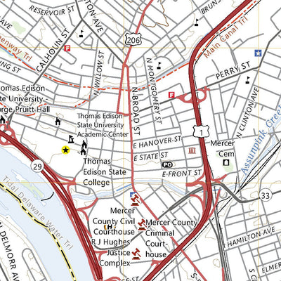 United States Geological Survey Trenton West, NJ (2023, 24000-Scale) digital map