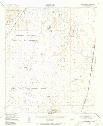 United States Geological Survey Tres Hermanos, NM (1948, 62500-Scale) digital map