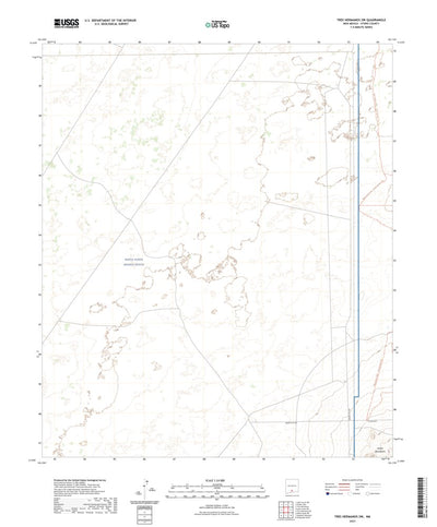 United States Geological Survey Tres Hermanos SW, NM (2023, 24000-Scale) digital map
