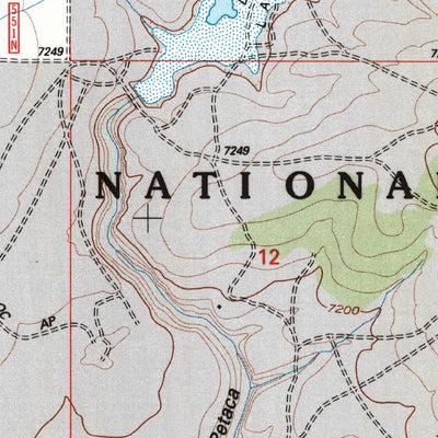 United States Geological Survey Tres Orejas, NM (1995, 24000-Scale) digital map