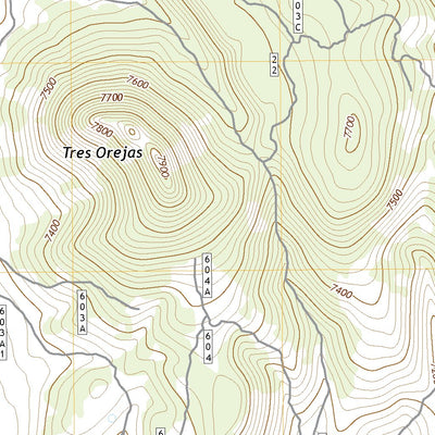 United States Geological Survey Tres Orejas, NM (2020, 24000-Scale) digital map