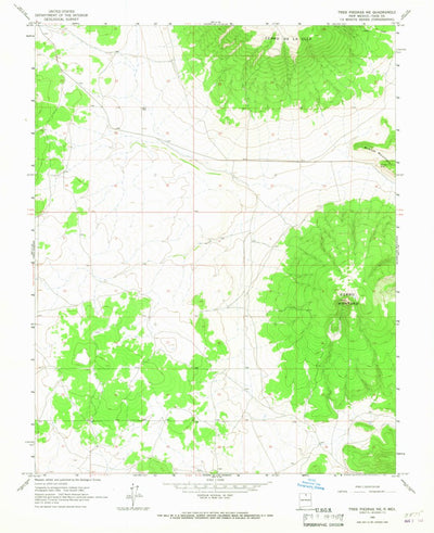 United States Geological Survey Tres Piedras NE, NM (1963, 24000-Scale) digital map