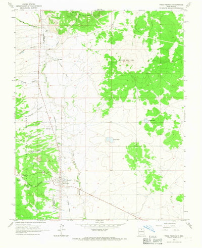 United States Geological Survey Tres Piedras, NM (1963, 24000-Scale) digital map