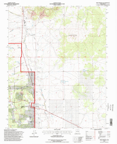 United States Geological Survey Tres Piedras, NM (1995, 24000-Scale) digital map