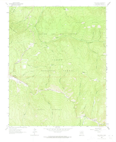 United States Geological Survey Tres Ritos, NM (1964, 24000-Scale) digital map