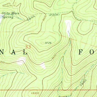 United States Geological Survey Tres Ritos, NM (1964, 24000-Scale) digital map