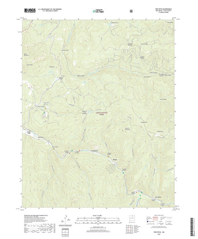 United States Geological Survey Tres Ritos, NM (2020, 24000-Scale) digital map