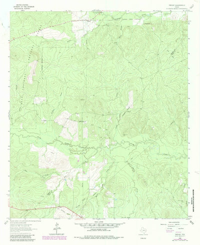 United States Geological Survey Trevat, TX (1963, 24000-Scale) digital map