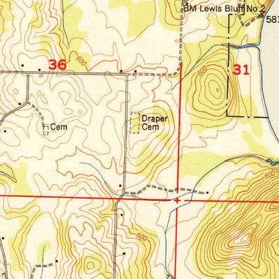 United States Geological Survey Triana, AL (1951, 24000-Scale) digital map