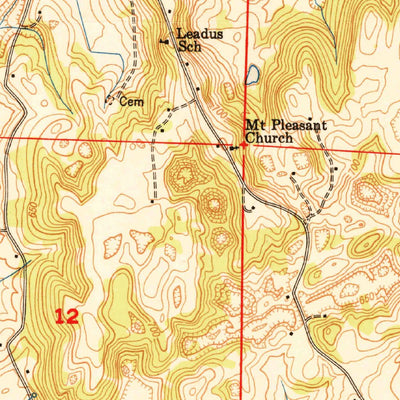 United States Geological Survey Triana, AL (1951, 24000-Scale) digital map