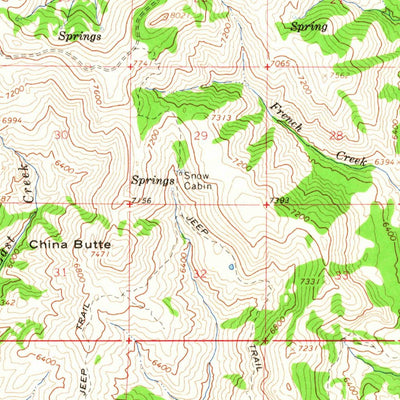 United States Geological Survey Triangle, ID (1965, 62500-Scale) digital map